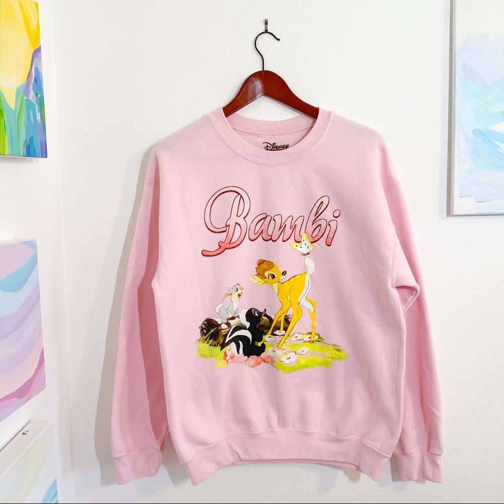 GUC Disney’s Bambi Sweatshirt - Baby Pink, Medium